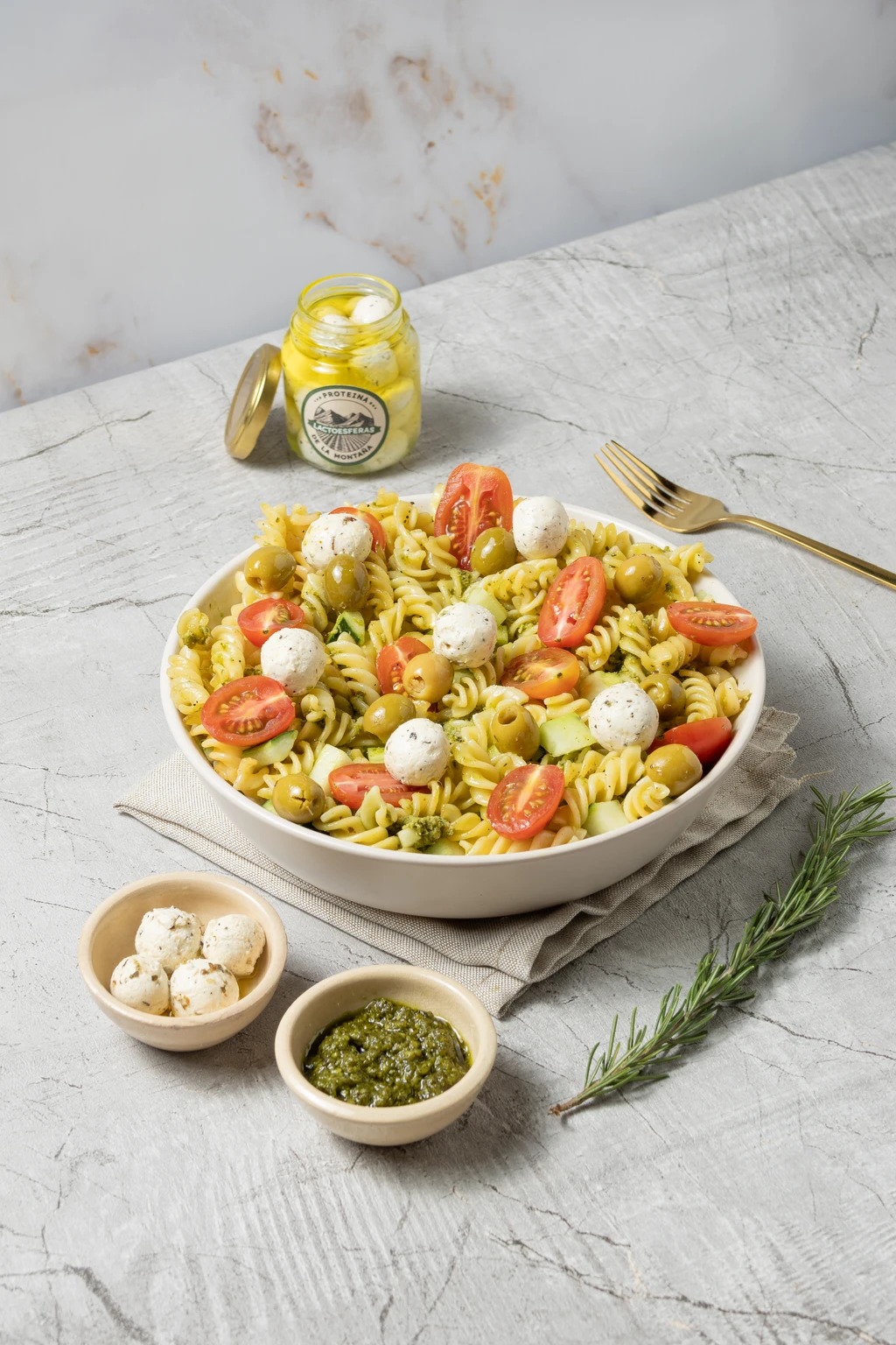 Imagen de Ensalada Mediterránea con Lactoesferas